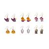 6 Pairs Halloween Earrings for Women Included Pumpkin Earrings Ghost Earrings Halloween Stud Earrings Spooky Spider Web Cat Earrings for Women Halloween Jewelry Set for Party Accessory (6Pcs) view 1