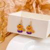 6 Pairs Halloween Earrings for Women Included Pumpkin Earrings Ghost Earrings Halloween Stud Earrings Spooky Spider Web Cat Earrings for Women Halloween Jewelry Set for Party Accessory (6Pcs) view 3