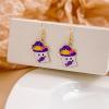 6 Pairs Halloween Earrings for Women Included Pumpkin Earrings Ghost Earrings Halloween Stud Earrings Spooky Spider Web Cat Earrings for Women Halloween Jewelry Set for Party Accessory (6Pcs) view 4