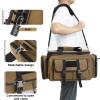 PROFOCUS Large Range Bag -Tactical 4+ Pistol Case Gun Bag with Lockable Zippers for Shooting Range Outdoor Hunting Revolver Carrying Case for Handguns and Ammo (BROWN) view 2