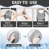 Honoson 10 Pcs Cooling Towel Bulk - Neck & Face Cool Chilly Towels Microfiber Breathable Sport Sweat Rag for Gym, Yoga, Travel, Camping, Running, Outdoor (Grey) view 4