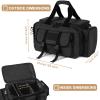 PROFOCUS Large Range Bag -Tactical 4+ Pistol Case Gun Bag with Lockable Zippers for Shooting Range Outdoor Hunting Handgun Revolver Gun Carrying Pistol Case for Handguns and Ammo view 3