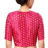 Brocade Blouse Bollywood Lehenga Crop Top Readymade Sari Choli Wedding Partywear Pink view 2