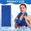 Honoson 10 Pcs Cooling Towel Bulk - Neck & Face Cool Chilly Towels Microfiber Breathable Sport Sweat Rag for Gym, Yoga, Travel, Camping, Running, Outdoor (Navy) view 2