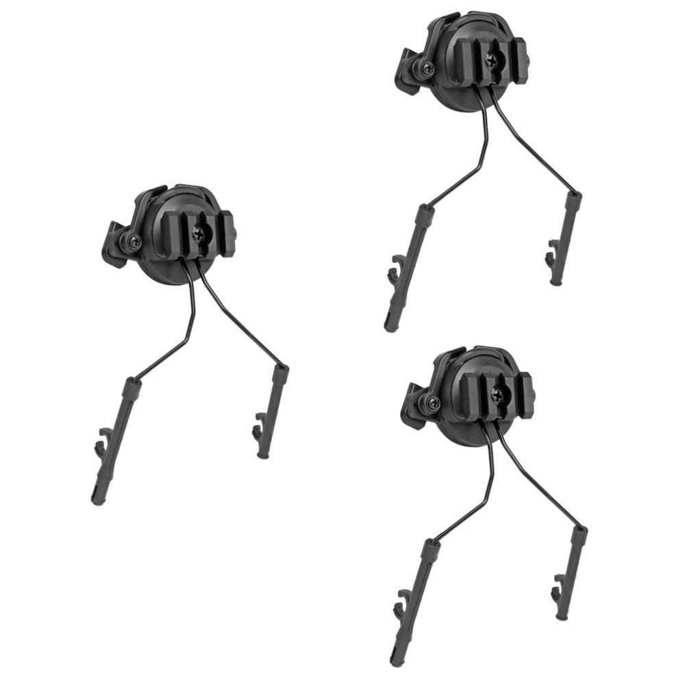 BESPORTBLE 2pcs Guide Rail Helmet Rail Adapter Set for Tactical Headset Outdoor Parts Accessory