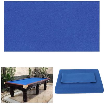 8' Pool Table Felt w/ 6 Cloth Strips, Pre Cut Billiard Table Cloth Felt (8FT-Blue)