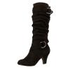 Ladmiple Cowboy Boots For Women Wide Calf Knee High Western Cowboy Boots for Women Knee High Wide Calf Slouchy Cowgirl Boots Pointed Toe Cone Heel Fashion Fall Winter Dress Shoes Black view 1