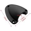 HONSNKS 4 Pieces Nylon Marine Clam Shell Vent, 2-1/2 Inch Wire Cable Vent Cover with Screws for Boat Yacht, Black view 3