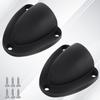 HONSNKS 4 Pieces Nylon Marine Clam Shell Vent, 2-1/2 Inch Wire Cable Vent Cover with Screws for Boat Yacht, Black view 4