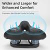 ROCKBROS Comfort Bike Seat - Universally Comfy Bicycle Seat with Tail Light Fits Stationary, Mountain, and Cruiser Bike Saddles - Easy Assembly Tools Included view 2