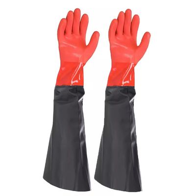 Fishing Gloves 64cm Long Fishing Gloves, Waterproof, Oil Resistant, Anti Slip, and Wear-Resistant Industrial Gloves (Color : Orange, Size : 10pcs)