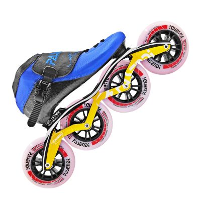 Professional Carbon Fiber Inline Speed Skates Adult for Women and Mens, Outdoor Fitness Skating,Dual Hardness Wheels, 4X110 Wheels Single Row Racing Skates, Red Black (US11(EU44), Blue)