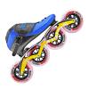 Professional Carbon Fiber Inline Speed Skates Adult for Women and Mens, Outdoor Fitness Skating,Dual Hardness Wheels, 4X110 Wheels Single Row Racing Skates, Red Black (US11(EU44), Blue) view 1