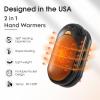 AI Hand Warmers Rechargeable 2 Pack, 20Hrs Long Safe Heat, AI Smart Chips Electric Hand Warmers, Portable Pocket Heater, Gifts for Christmas, Outdoor, Golf, Hunting, Camping Accessories view 2