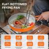 Lixada Non-Stick Frying Pan with Folding Handle Ceramic Coating Camping Skillet for Outdoor Camping Picnic view 4