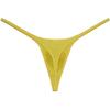 Botmois Men's Modal String Thong Underwear Contour Pouch Bikini Tangas Underpants Tiny Waist T-back Sexy Male Mini lingeries Yellow XL view 3