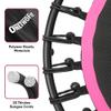 ONETWOFIT 42"/45" Rebounder Trampoline for Adults, Silent Mini Trampoline Indoor Exercise Fitness Trampoline Bungee Rebounder Workout Max Load 330lbs (42IN-Pink) view 3