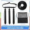 Wettarn 16 Players 10/16 Player Flag Football Belt Set,Black, White view 2