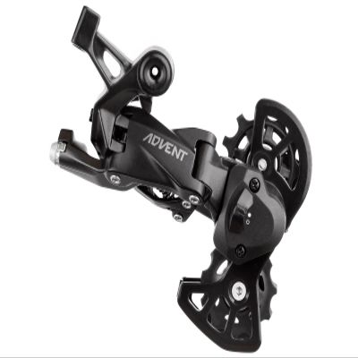 microSHIFT Advent Super Short Rear Derailleur - 9 Speed Super Short Cage BLK with Clutch