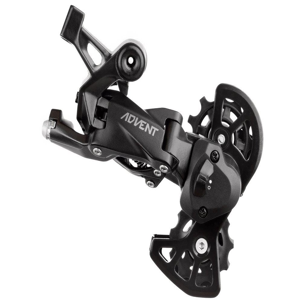 microSHIFT Advent Super Short Rear Derailleur - 9 Speed Super Short Cage BLK with Clutch