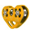 Refeng 25KN Rock Climbing Technical Pulley Tandem Two Speed Pulley for Rock Climbing Save Lift (Blue)(Gold) view 3