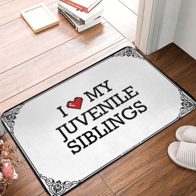 Abipuir Door Mat Rug I Love My Juvenile Siblings Doormat Indoor Outdoor Mat Door Mats for Home Entrance (Color : Colour, Size : 50X80CM)