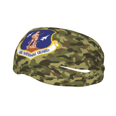 Vuquis Us Air National Guard Headbands Sports Non-Slip Tennis Workout Sweat Bands For Women Men