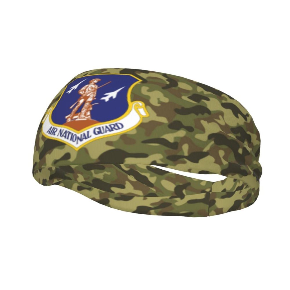 Vuquis Us Air National Guard Headbands Sports Non-Slip Tennis Workout Sweat Bands For Women Men