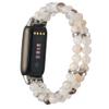 Wongeto Compatible with Fitbit Luxe Bands,Fashion Handmade Elastic Stretch Pearl Bracelet Women Replacement Strap for Fitbit Luxe accssorises (Grass Flower Agate) view 2