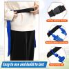 Wettarn 16 Players 10/16 Player Flag Football Belts Adjustable Flag Football Set with Cones Bag for Youth Adults Kids Training Sport (Blue,Orange) view 2