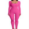 YIOIOIO Womens Long Sleeve Jumpsuit Square Neck Leggings Unitard view 1