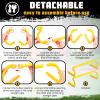Wettarn 10 Pcs Speed Agility Training Hurdles Detachable Durable Hurdle Agility Plyometric and All Purpose Speed Training Equipment for Athletes Soccer Basketball(6 Inch,Yellow) view 3