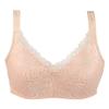 Thin Bra With Pocket Mastectomy Bras Post Surgery Bralette Lace Lingerie Middle Elderly Women Wireless Daily Brassiere Top (Color : Pink, Size : 90/40B) view 1