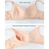 Thin Bra With Pocket Mastectomy Bras Post Surgery Bralette Lace Lingerie Middle Elderly Women Wireless Daily Brassiere Top (Color : Pink, Size : 90/40B) view 2