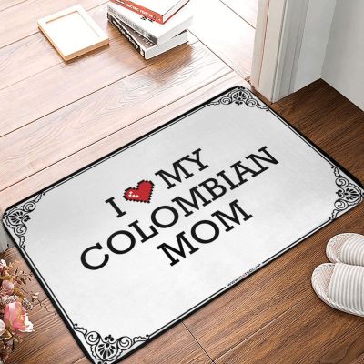 Abipuir Door Mat Rug I Love My Colombian Mom Doormat Indoor Outdoor Mat Door Mats for Home Entrance (Color : Colour, Size : 50X80CM)