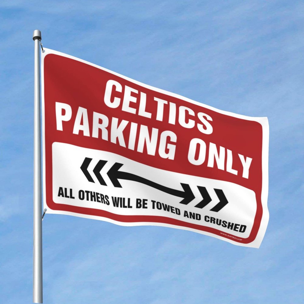 Dorm Room Funny Celtics Parking Only Flag Husband Gifts Cool Funny Flags (Size : 30X45CM)