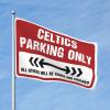 Dorm Room Funny Celtics Parking Only Flag Husband Gifts Cool Funny Flags (Size : 30X45CM) view 1
