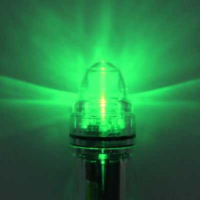 HERCHR Deep Drop LED Fishing Light Underwater Fish Attracting Lures Lamp with Longline Clip with Metal Reinforced Large Pin Fishing Flashers (Green)