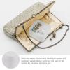 Personalized Bridesmaids Gifts, Custom Jewelry Box w/Name & Birth Flower, Birth Flower Travel Jewelry Case, Small Portable Jewelry Box with Zipper, Customized Jewelry Organizer Box view 3