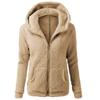Women's Fuzzy Fleece Jackets Zip Up Hoodies Lapel Open Front Cardigan Coat Faux Fur Warm 2023 Winter Outwear Jackets view 3