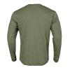 Mens Long Sleeve Waffle Knit Casual T-Shirt Crewneck Slim Fit Cozy Thermal Golf Work Tee Shirt Workout Athletic Fishing Hiking Sports Gym Sweat Shirt Tops Green view 2
