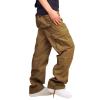 2023 Cargo Pants for Men Camo Cargo Pants for Men 2023 Big and Tall Multi Pockets Loose Straight Sweatpants Outdoor Fashion Athletic Pants Men's Pants Mens Joggers Yellow XL view 1