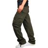2023 Cargo Pants for Men Camo Cargo Pants for Men 2023 Big and Tall Multi Pockets Loose Straight Sweatpants Outdoor Fashion Athletic Pants Tactical Pants for Men Stretch Clothes Army Green 3X view 1
