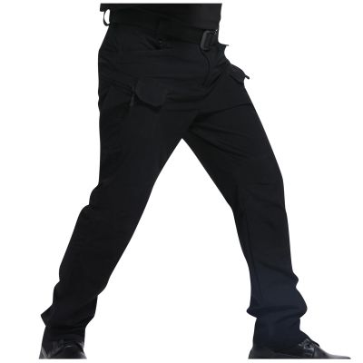 2023 Cargo Pants for Men Mens Cargo Pants Big and Tall Premium Twill Multi Pockets Cargo Pants for Men Belted Tactical Straight Sweatpants Cargo Sweatpants Men's Pants Black 5X
