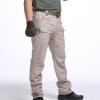 2023 Cargo Pants for Men Mens Cargo Pants Big and Tall Premium Twill Multi Pockets Cargo Pants for Men Belted Tactical Straight Sweatpants Men's Pants Dress Pants for Men Khaki 4X view 3