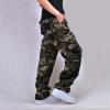 Muscularfit 2023 Cargo Pants for Men Camo Cargo Pants for Men 2023 Big and Tall Multi Pockets Loose Straight Sweatpants Outdoor Fashion Athletic Pants Hiking Pants for Men Mens Hiking Pants Green L view 2