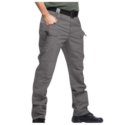 2023 Cargo Pants for Men Mens Cargo Pants Big and Tall Premium Twill Multi Pockets Cargo Pants for Men Belted Tactical Straight Sweatpants Cargo Pants Mens Sweatpants Gray 4X