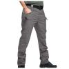 2023 Cargo Pants for Men Mens Cargo Pants Big and Tall Premium Twill Multi Pockets Cargo Pants for Men Belted Tactical Straight Sweatpants Cargo Pants Mens Sweatpants Gray 4X view 1