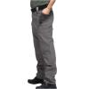 2023 Cargo Pants for Men Mens Cargo Pants Big and Tall Premium Twill Multi Pockets Cargo Pants for Men Belted Tactical Straight Sweatpants Cargo Pants Mens Sweatpants Gray 4X view 3