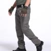 2023 Cargo Pants for Men Mens Cargo Pants Big and Tall Premium Twill Multi Pockets Cargo Pants for Men Belted Tactical Straight Sweatpants Cargo Pants Mens Sweatpants Gray 4X view 4